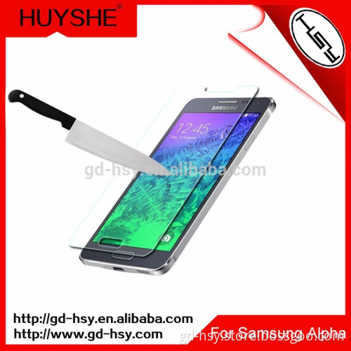HUYSHE factory supply scratch resistant tempered glass screen protector for Samsung Galaxy Alpha